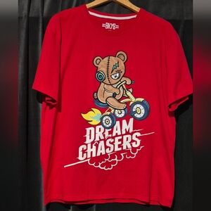 BKYS Red Graphic T-Shirt for Men